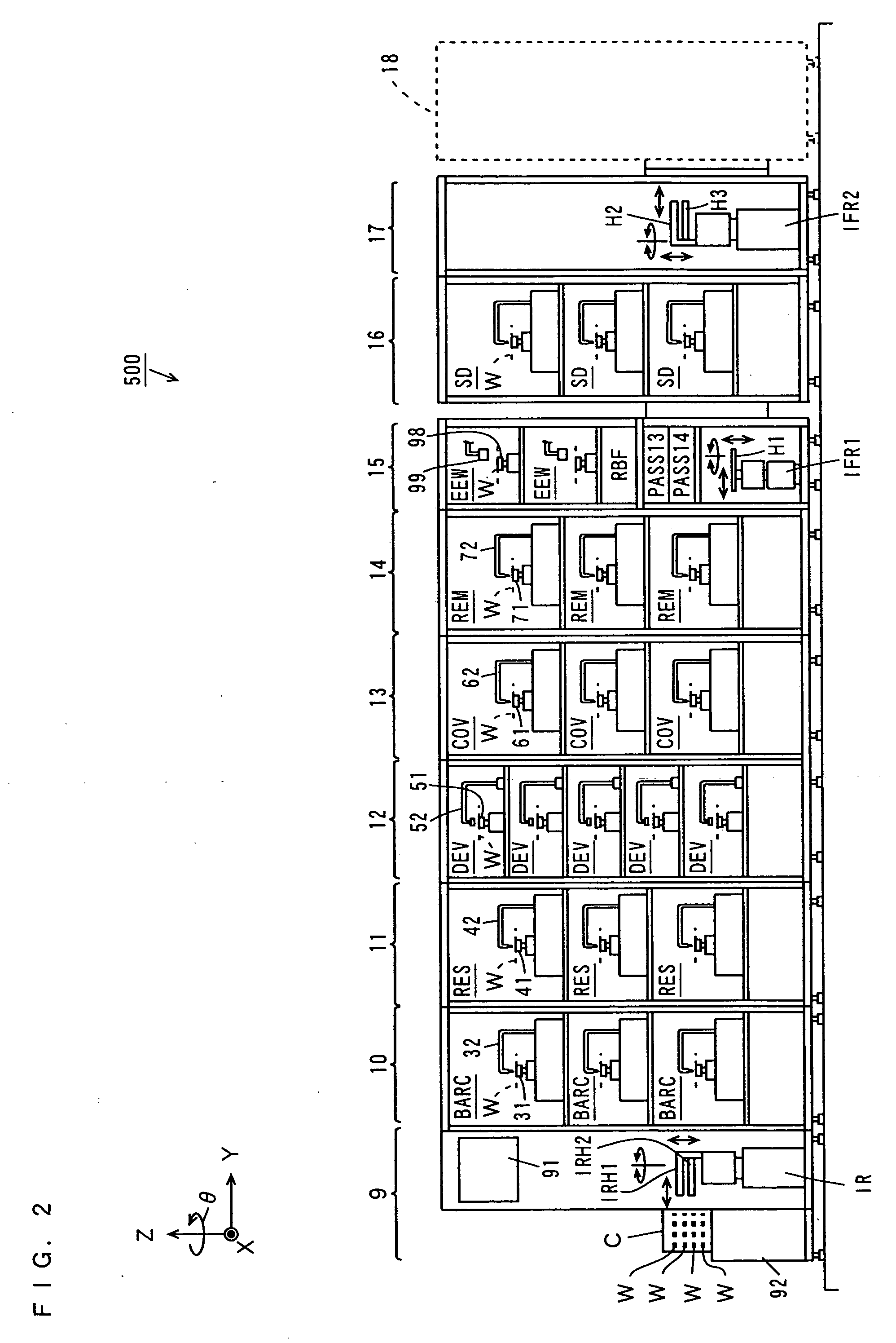 Substrate drying apparatus, substrate cleaning apparatus and substrate processing system