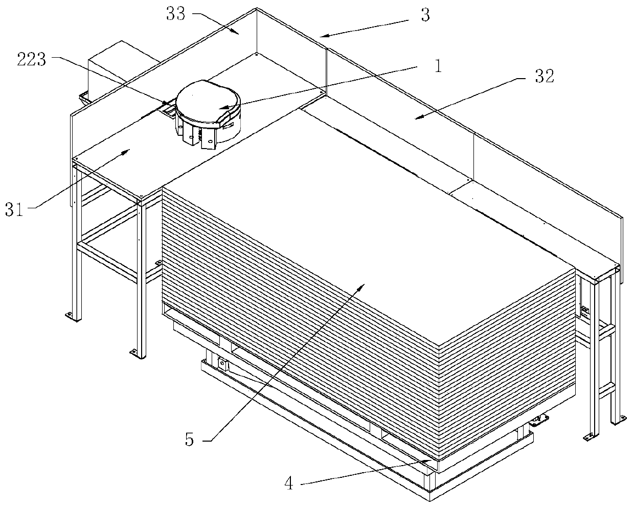 Method for pasting label of customized furniture plate