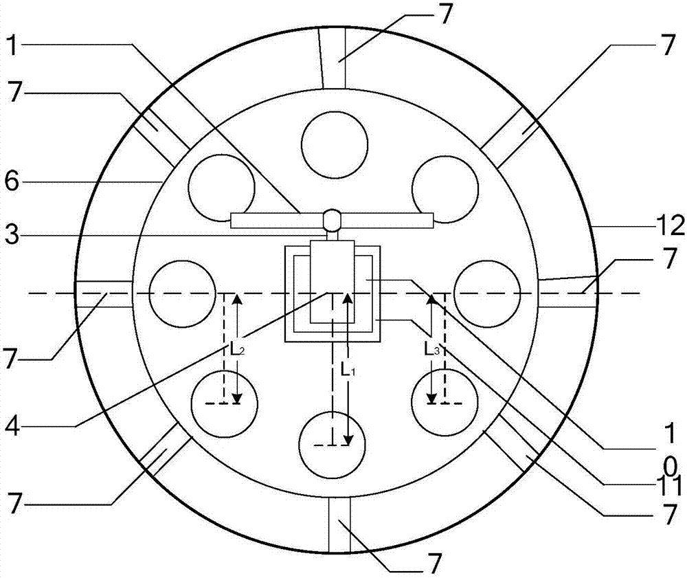 Flexible direct-current transmission wind and wave hybrid power generation system
