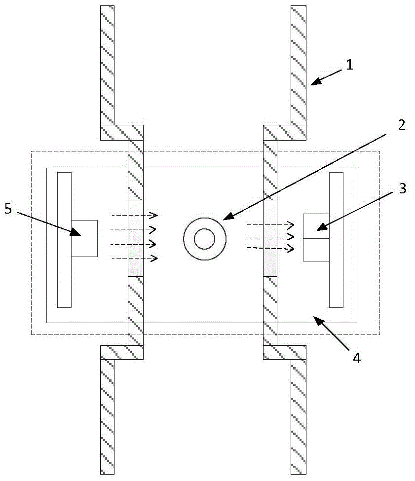 Method for synchronously monitoring breath pressure and concentration of carbon dioxide in main flow mode