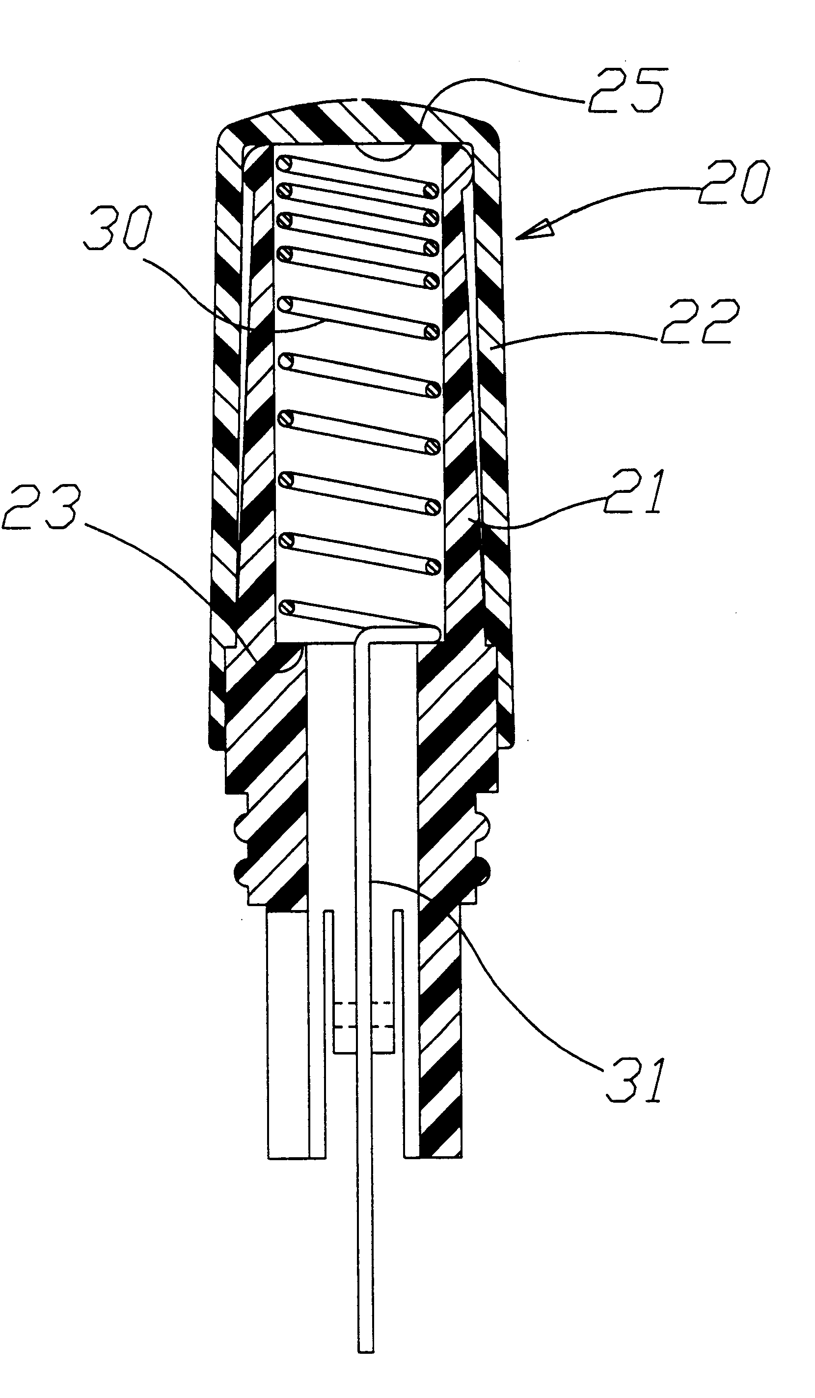 Simplified helical antenna structure for communication equipment