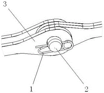 Novel pin shaft fixing bolt