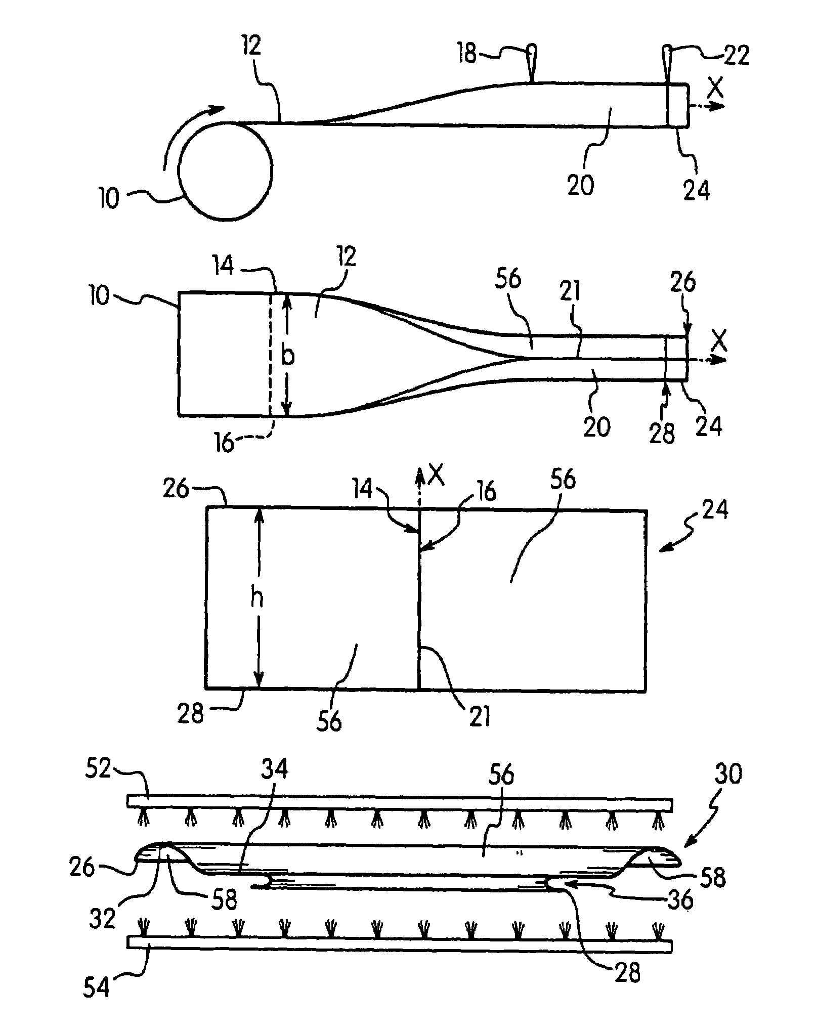 Method for the production of a rim for a can lid
