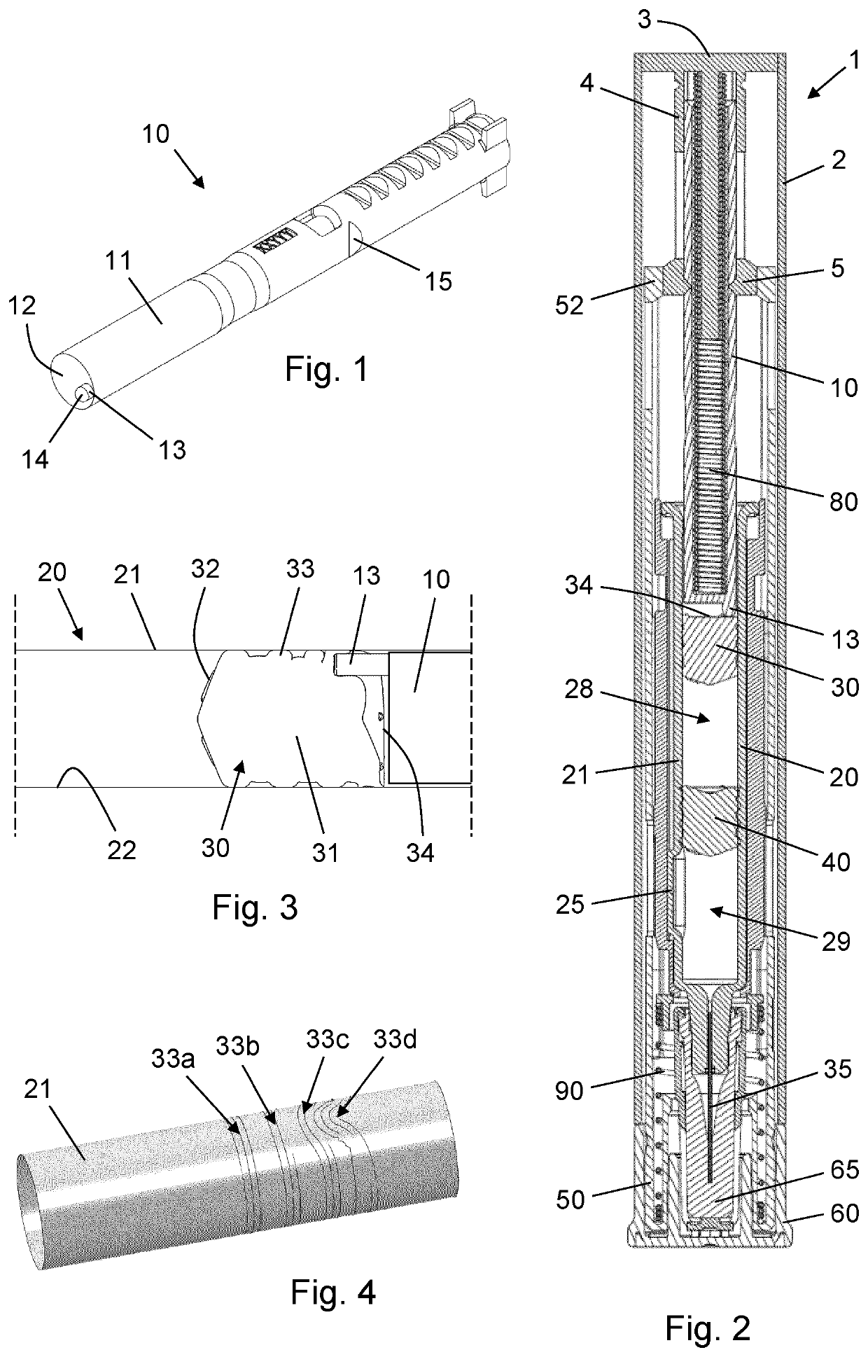 Drug delivery device with plunger rod having nonuniform stopper interface