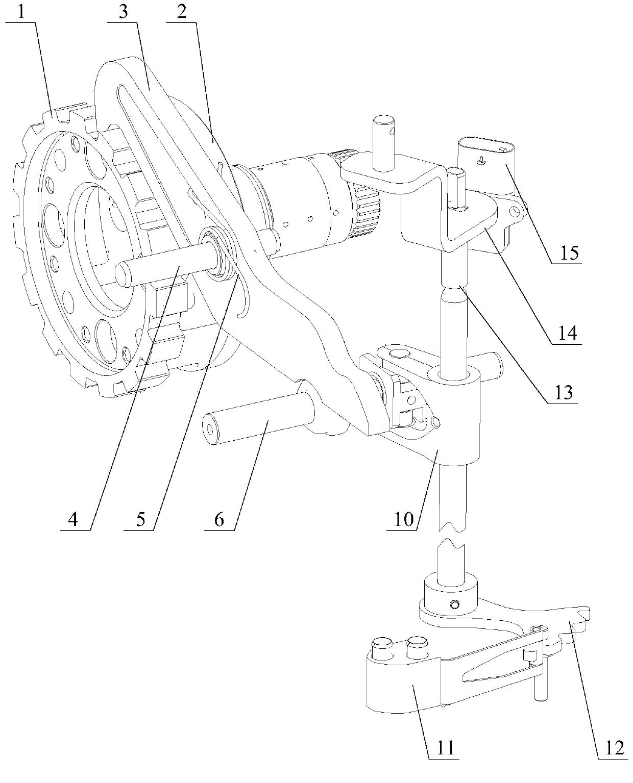 Automobile and automatic gearbox transmission mechanism thereof