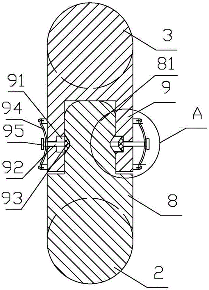 Damping type sighting device for odontoid process of vertebra dentata