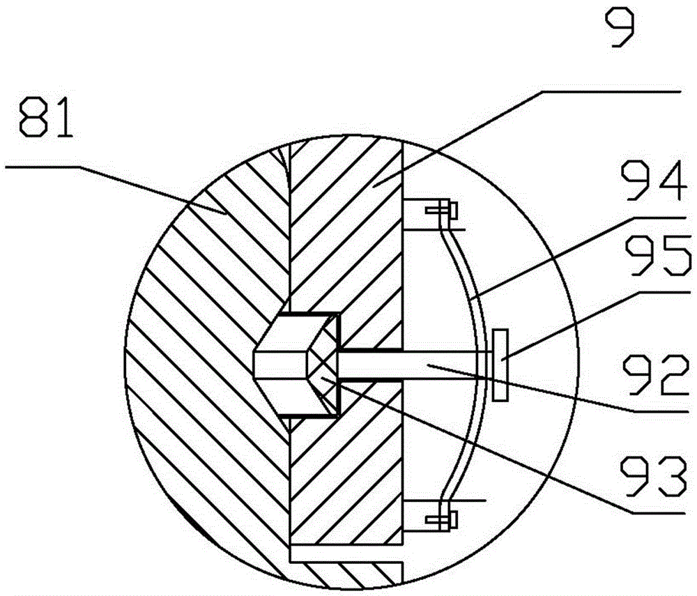 Damping type sighting device for odontoid process of vertebra dentata