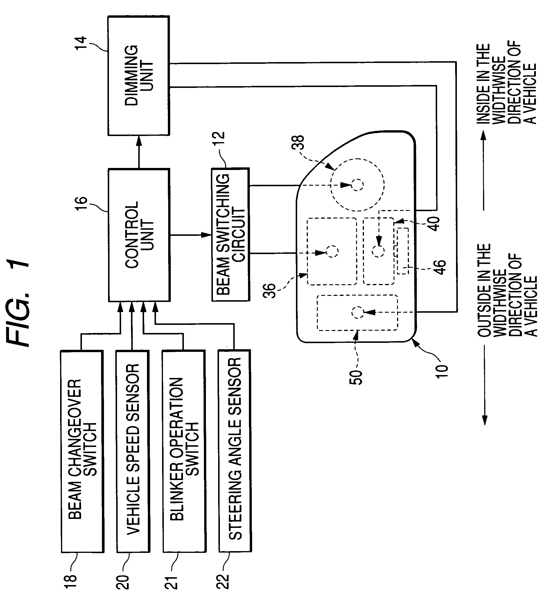 Vehicle headlamp system and dimming-type vehicle headlamp