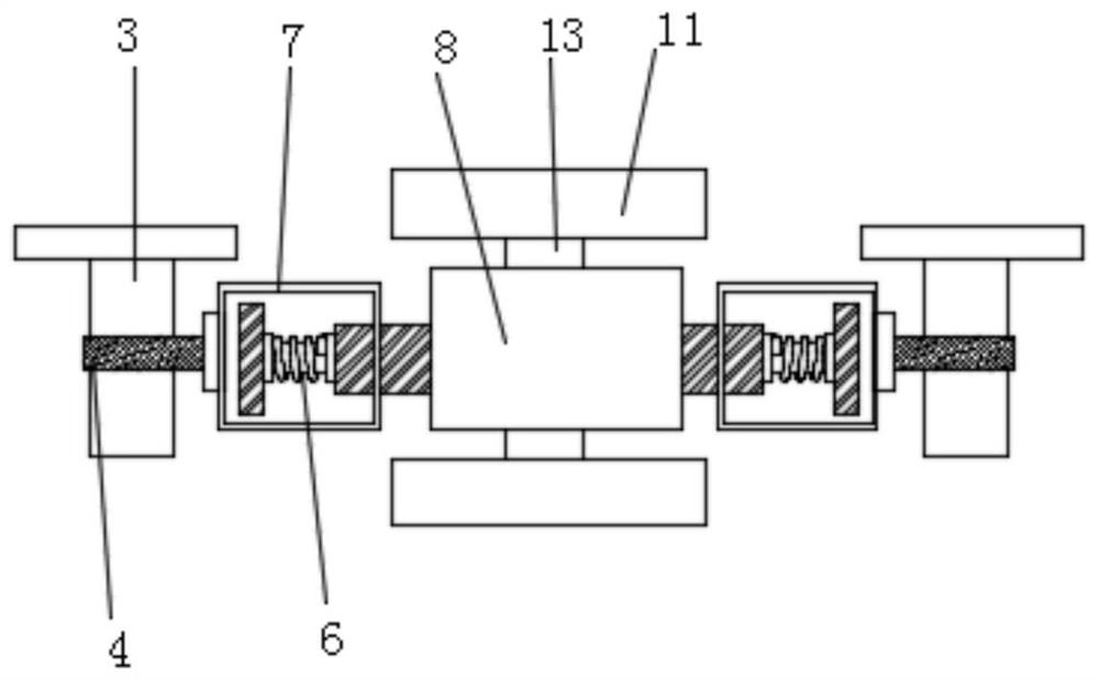 Damping industrial microwave device with fixed clamping structure