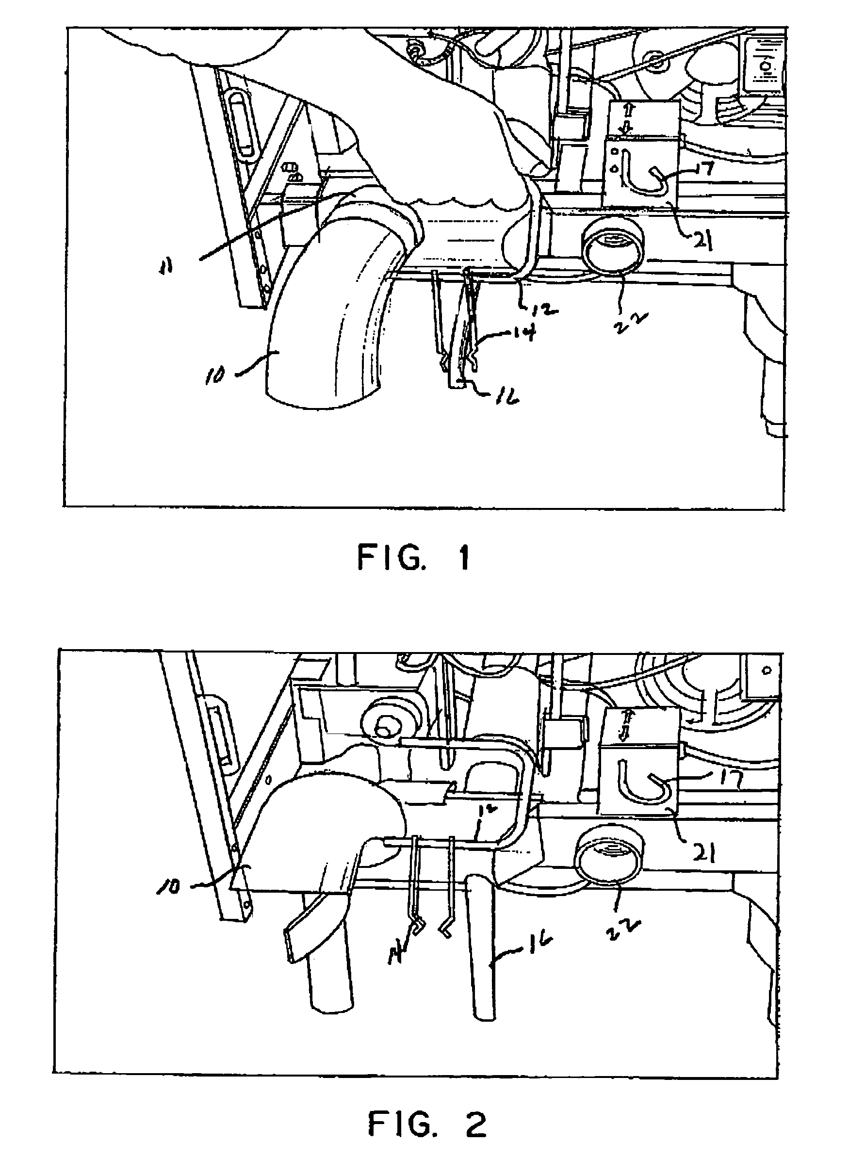 Filter system for a deep fat fryer