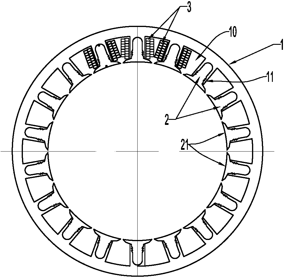 Gear shaping stator and assembling technology thereof