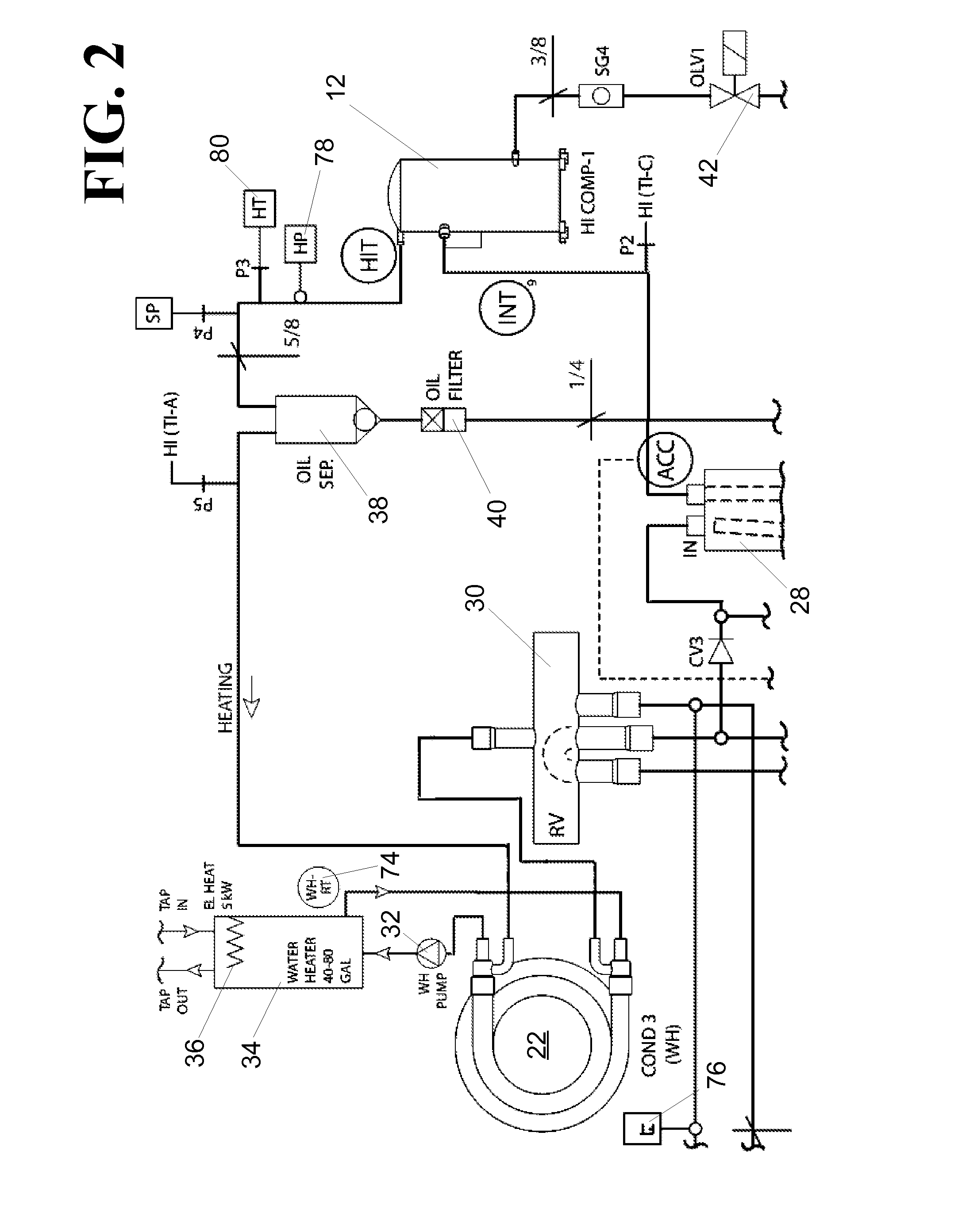 Heat pump system with extended run time boost compressor