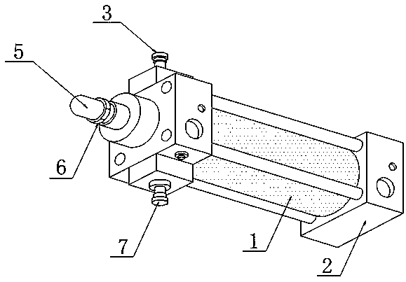 Cylinder with double self-locking structure