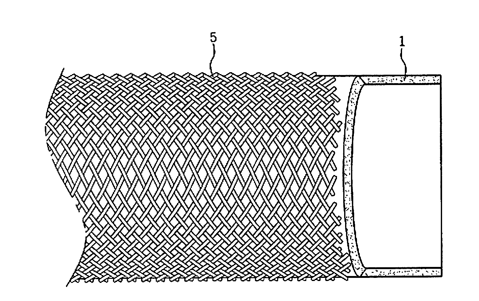 Hollow fiber membrane for feeding mixture into hollow space thereof
