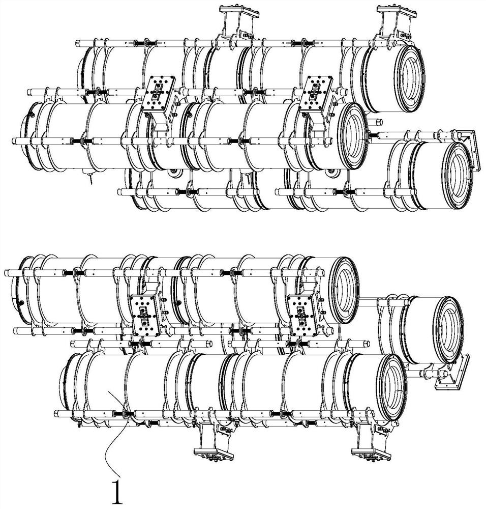 Coated ceramic furnace tube leakage-proof device and detection method