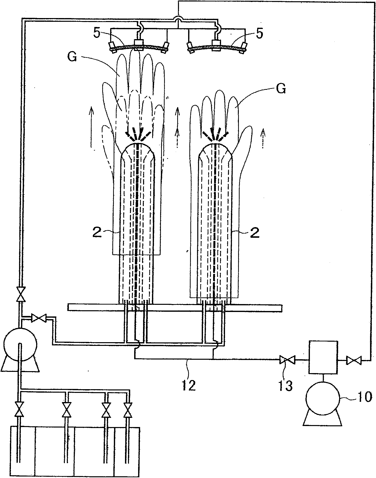 Cleaning system and method of cleaning bag-like article