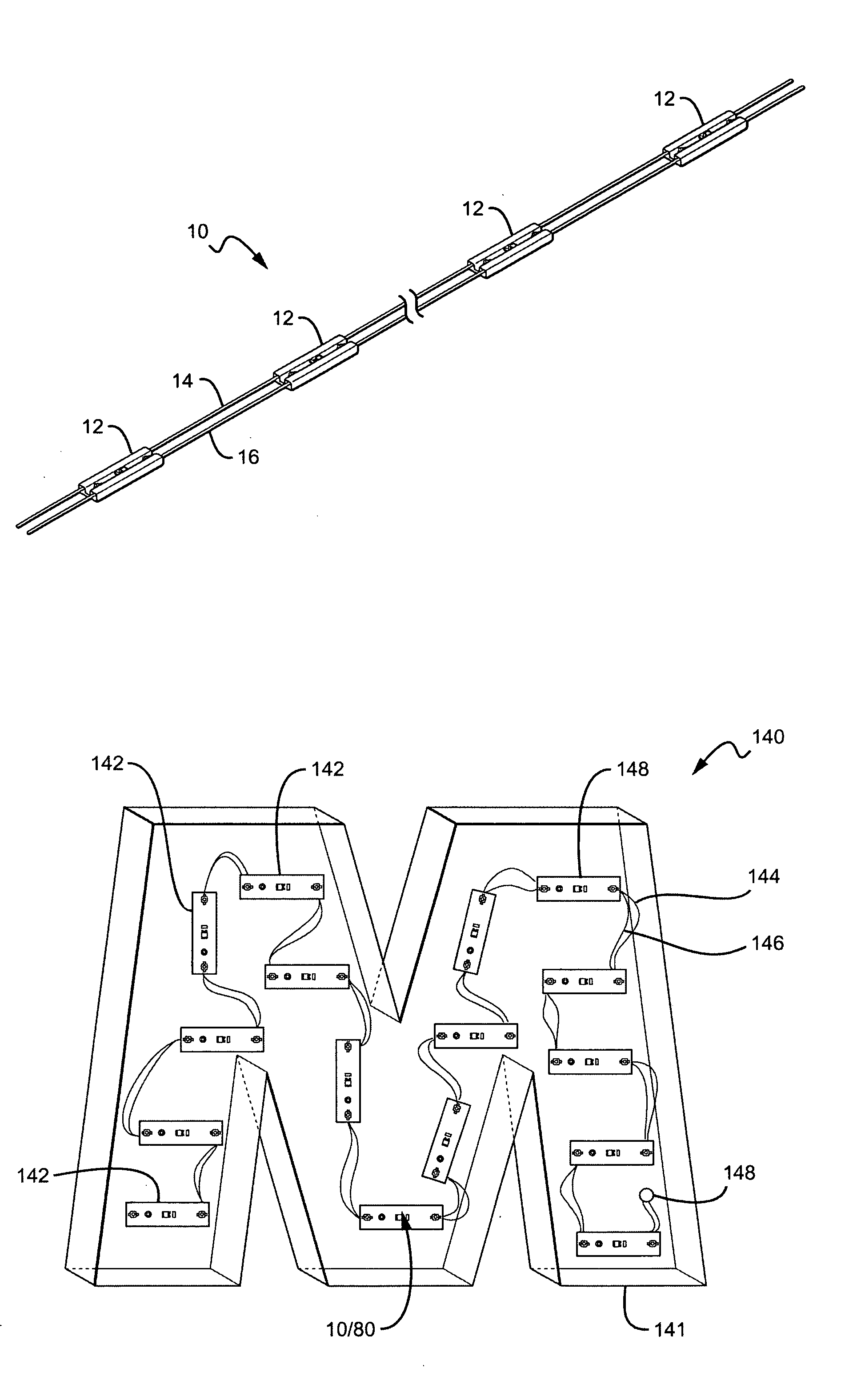 Channel letter lighting system using high output white light emitting diodes