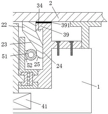 Fixed connecting device for machining workbench