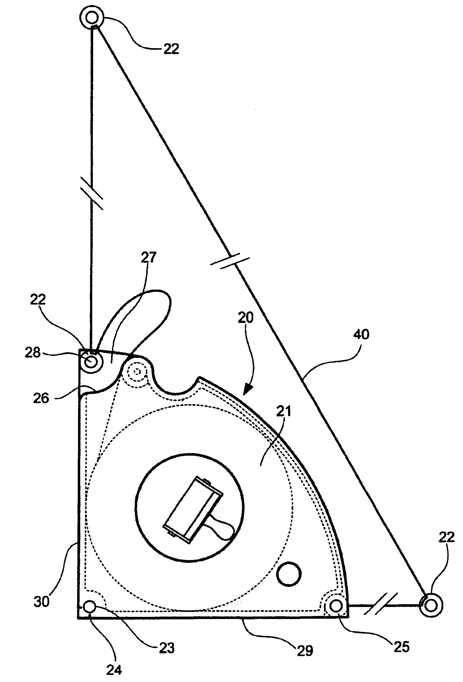 Right angle measuring device