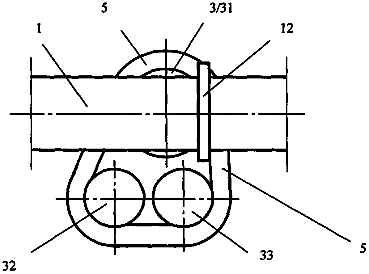 Transmission method and device of false twist compact spinning device and spinning frame