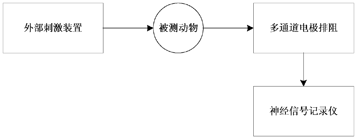 Acquiring system of vestibular evoked potentials of animal