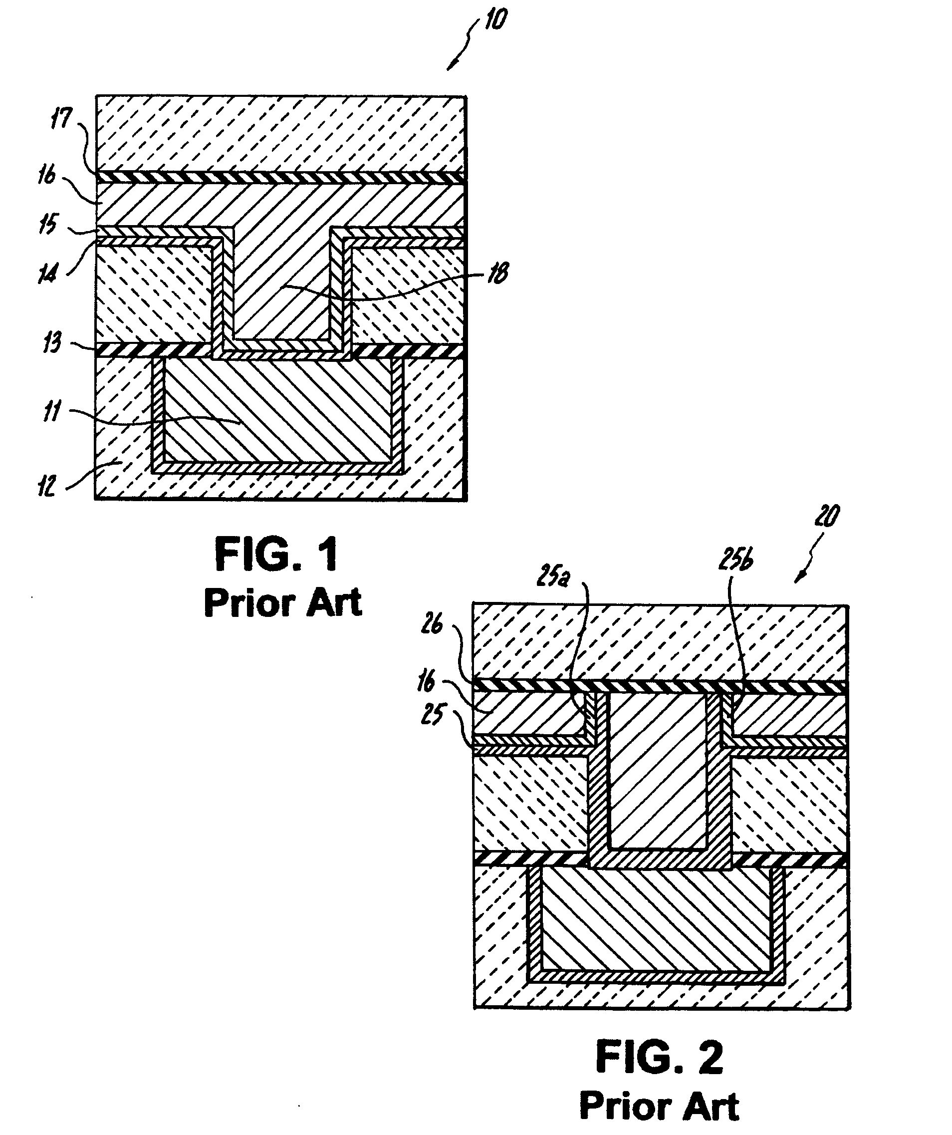 Partial inter-locking metal contact structure for semiconductor devices and method of manufacture