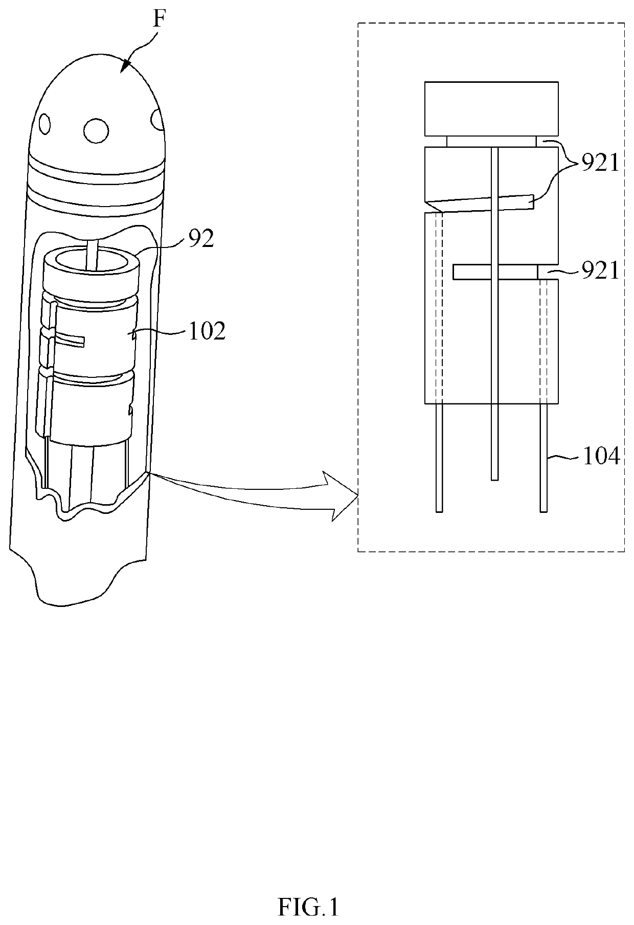 Catheter for sensing pressure applied to front end thereof by using optical fiber and catheter system therefor