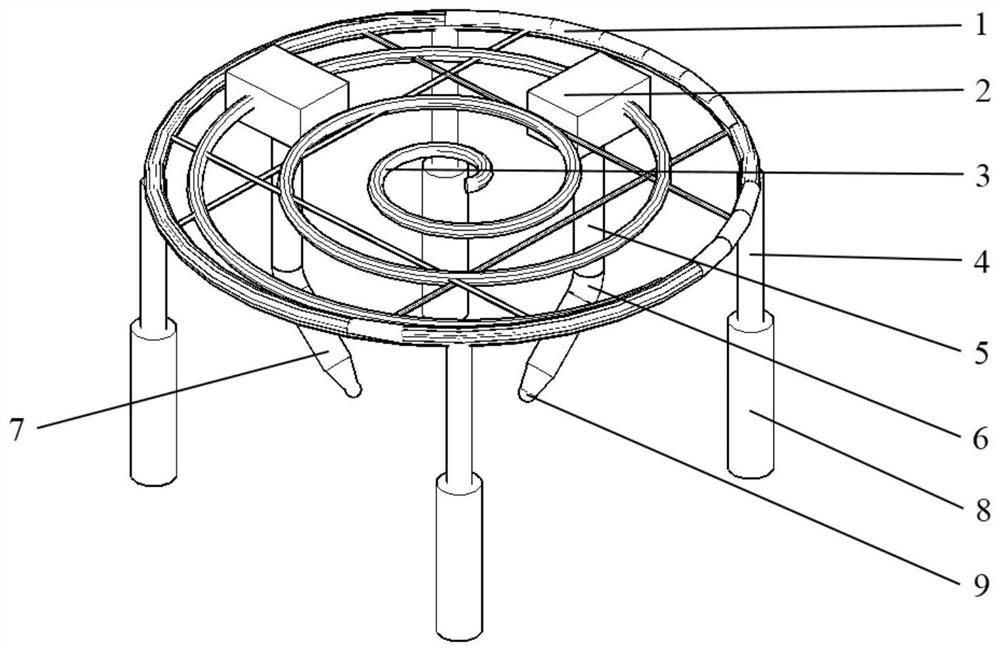 General platform device for nuclear facility retirement