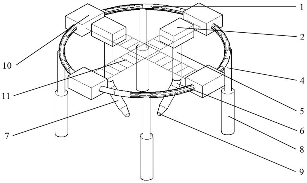 General platform device for nuclear facility retirement