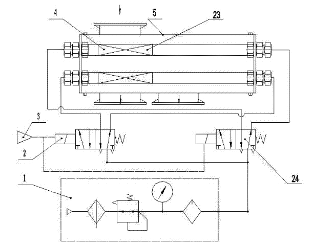 High-magnetic-field-intensity pipeline deironing device capable of cleaning automatically