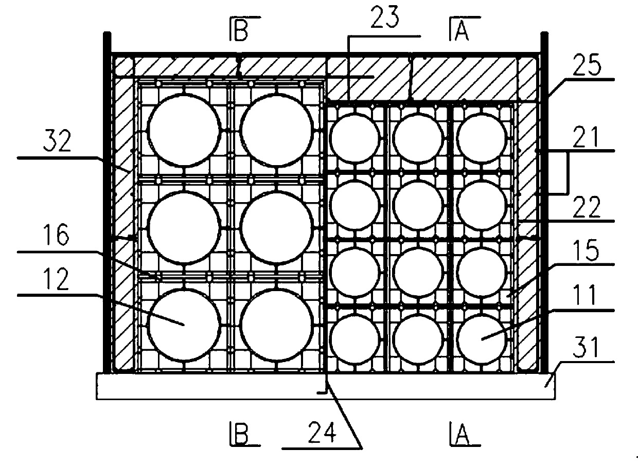 Duct bank array installation and encapsulation construction method