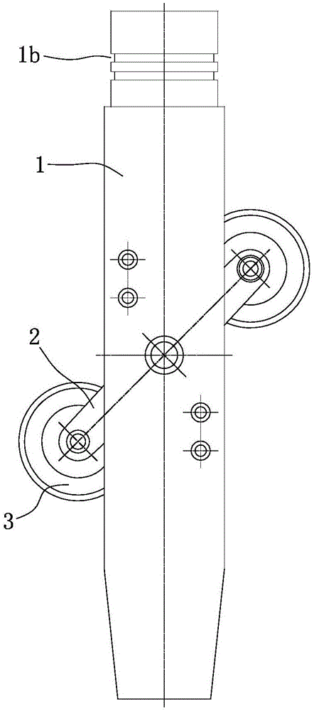 Connection structure for wheel shaft assemblies for angle sensor of wireless inclinometer and sleeve
