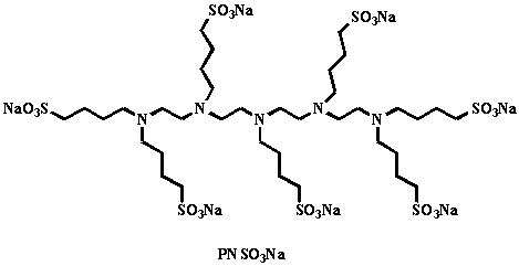 Production method of novel hyperbranched sodium sulfonate small-molecular electron transfer layer