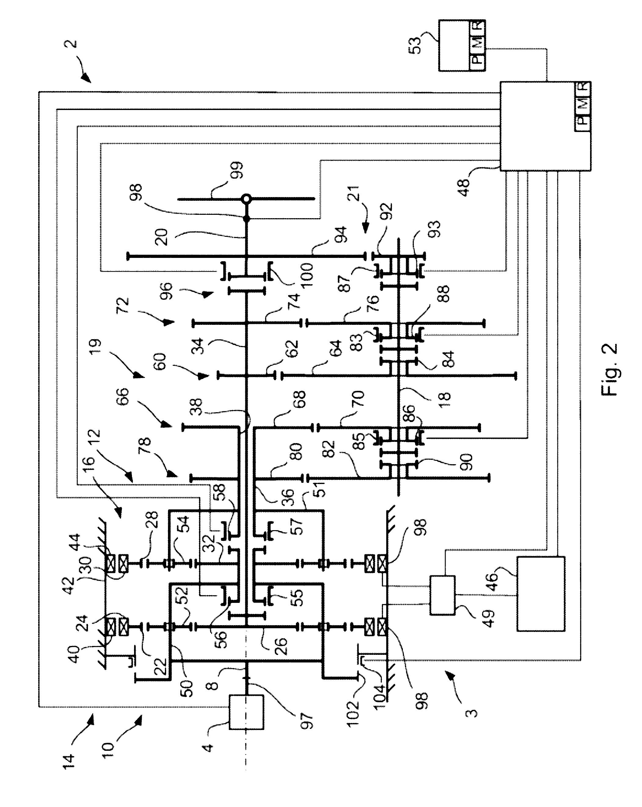 Method for controlling a hybrid driveline