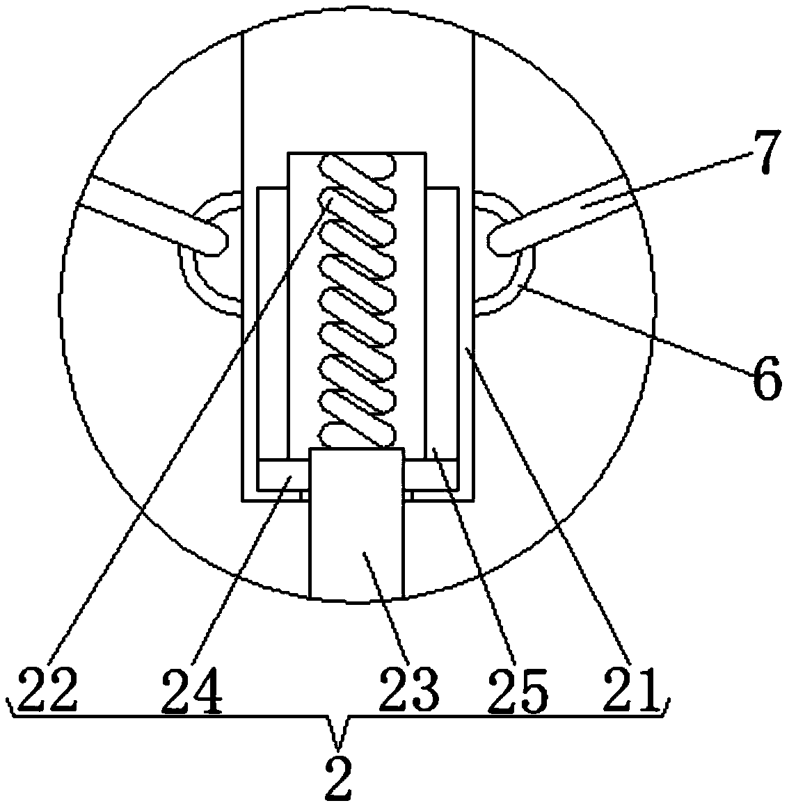 Scale clearing device for of vacuum bottle liner based on elastic deformation