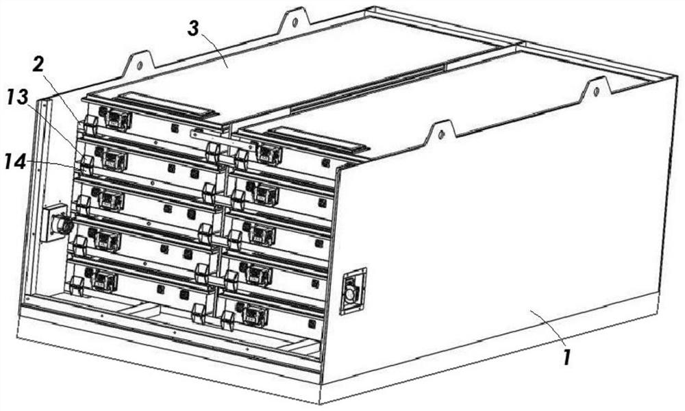 Battery cabinet with sliding-out structure