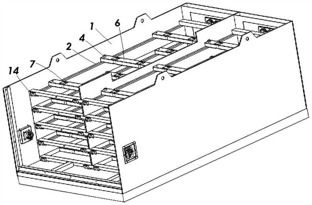Battery cabinet with sliding-out structure