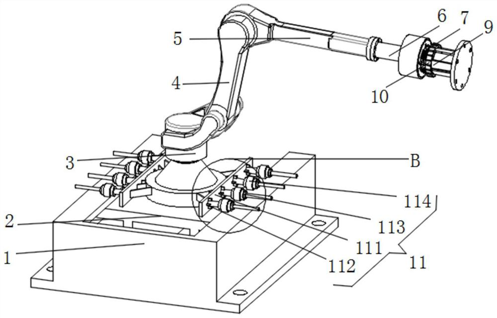 Industrial robotic arm for controlling industrial numerical control machine tool