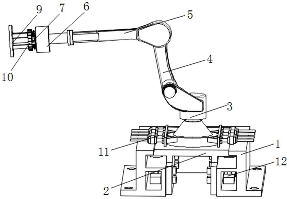 Industrial robotic arm for controlling industrial numerical control machine tool