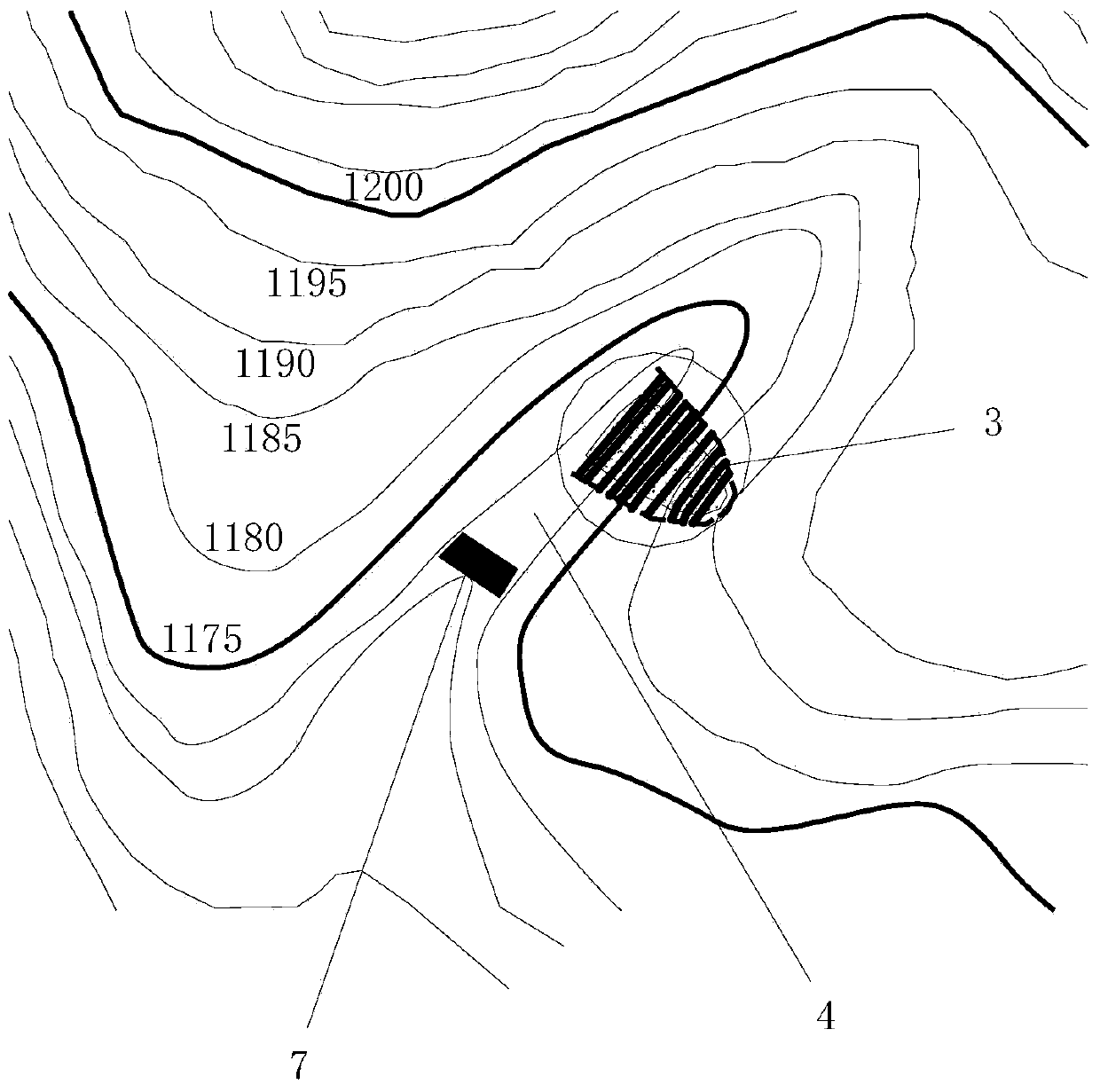 Loess hilly-and-gully area coal-mining subsidence and crevice treatment method