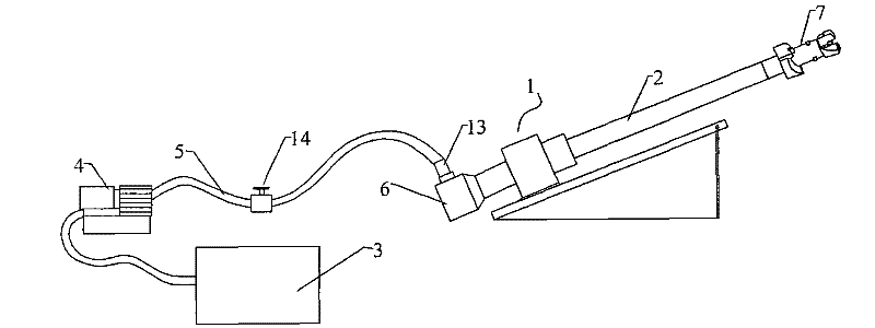 High-pressure water jet system and method for drilling and enlarging holes on coal bed