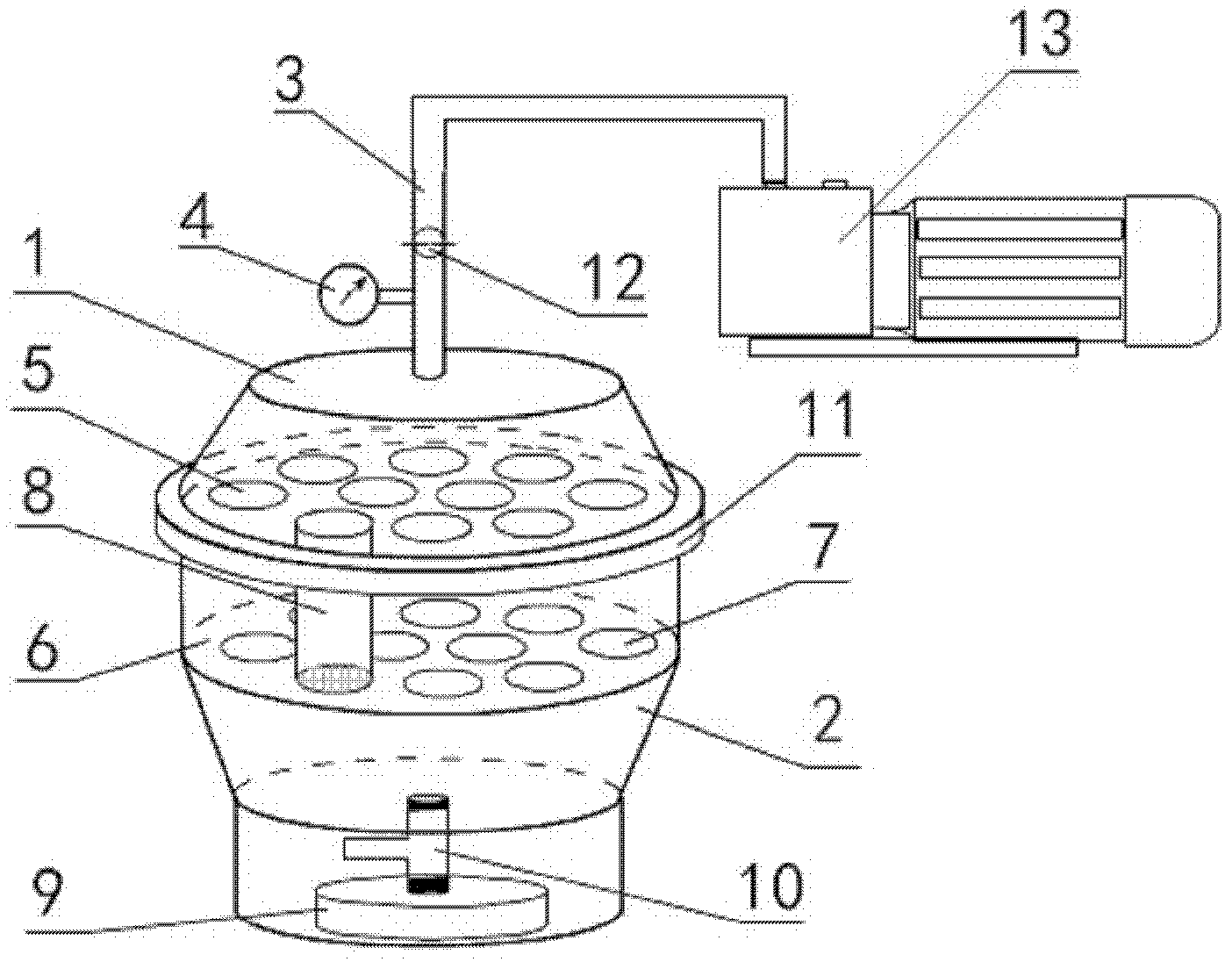 Soil microbe fumigating device