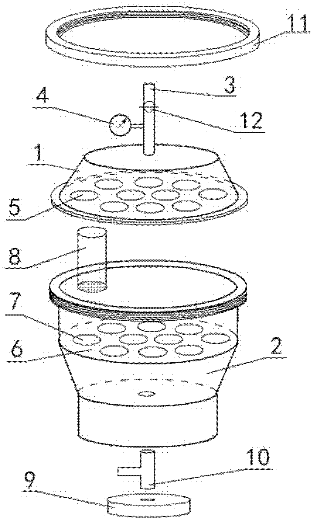 Soil microbe fumigating device