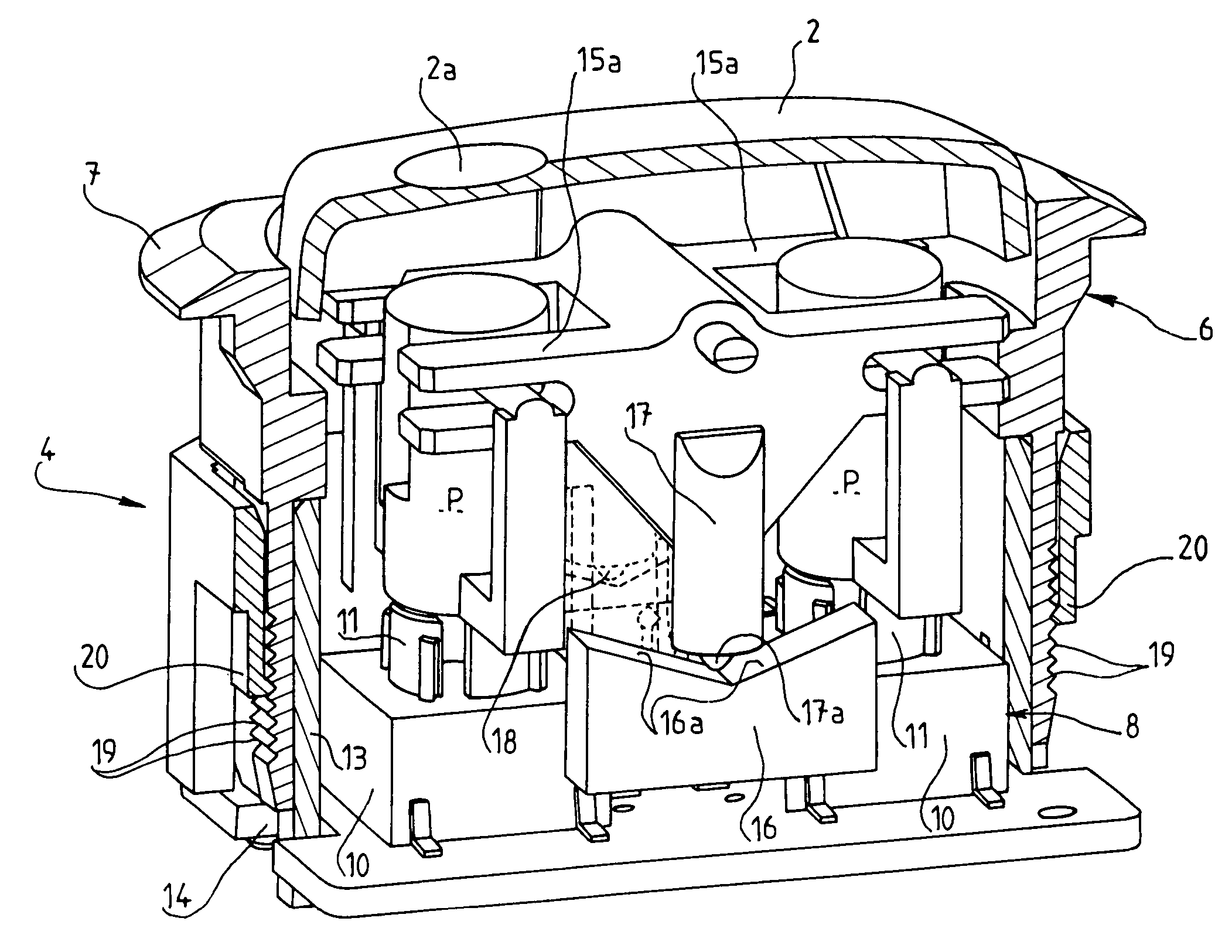 Modular electrical breaker and electrical breaker device comprising at least one such breaker