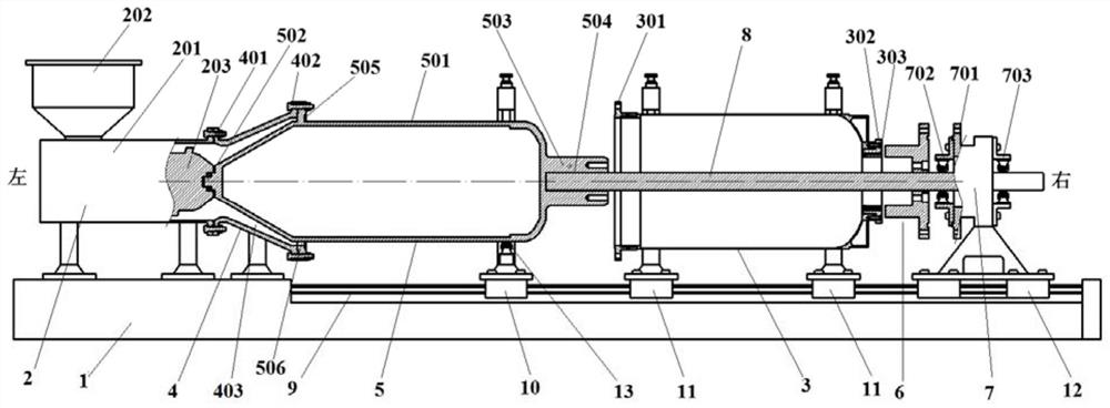 Combustion chamber cylinder section-seal head heat insulation layer integrated extrusion molding system and method