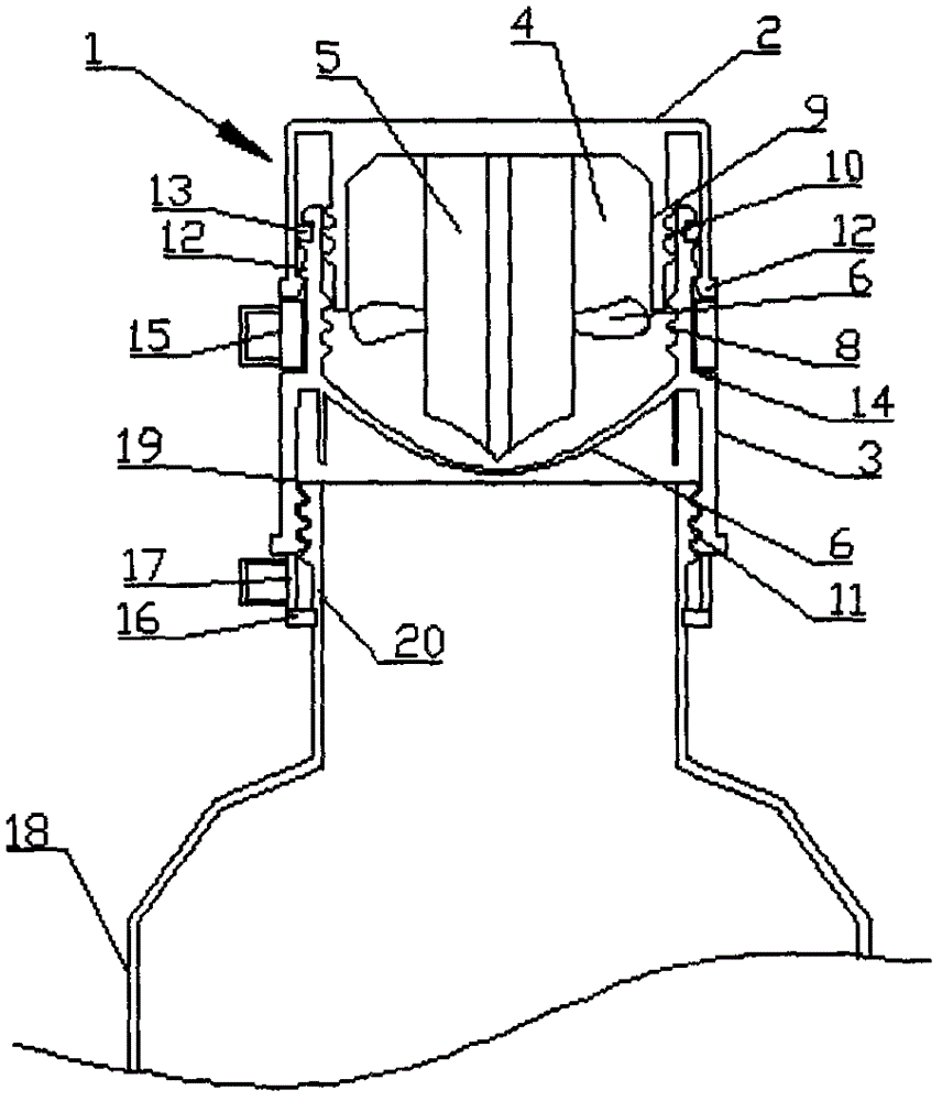 Bottle cap containing solid-state beverage and beverage bottle with bottle cap
