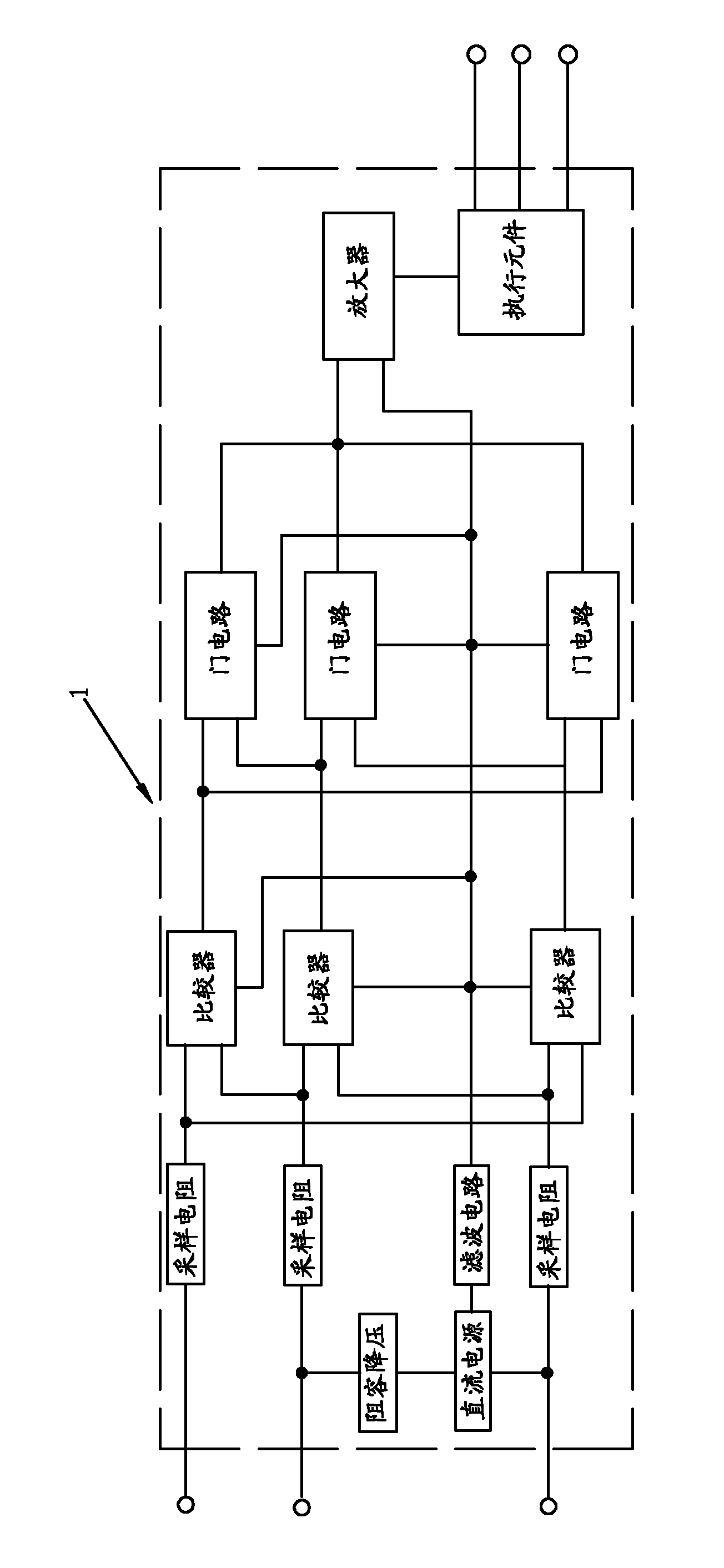 Thyristor pressure regulator with phase sequence protection