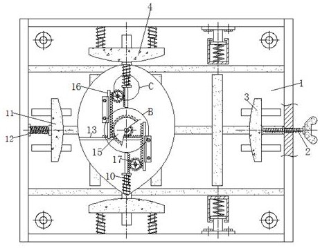 Damping device for glass curtain wall