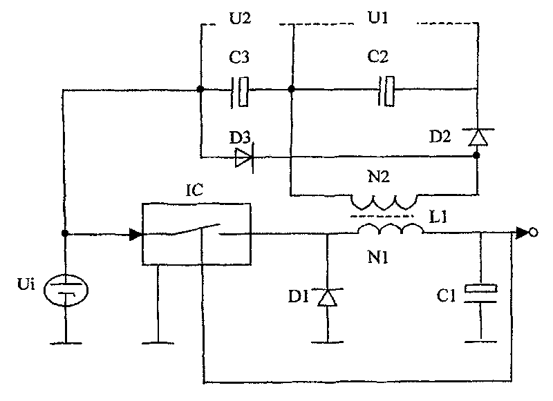 Device and method for converting voltage using switch mode