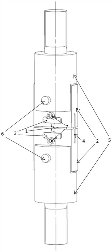 Small-size I-shaped sample testing device